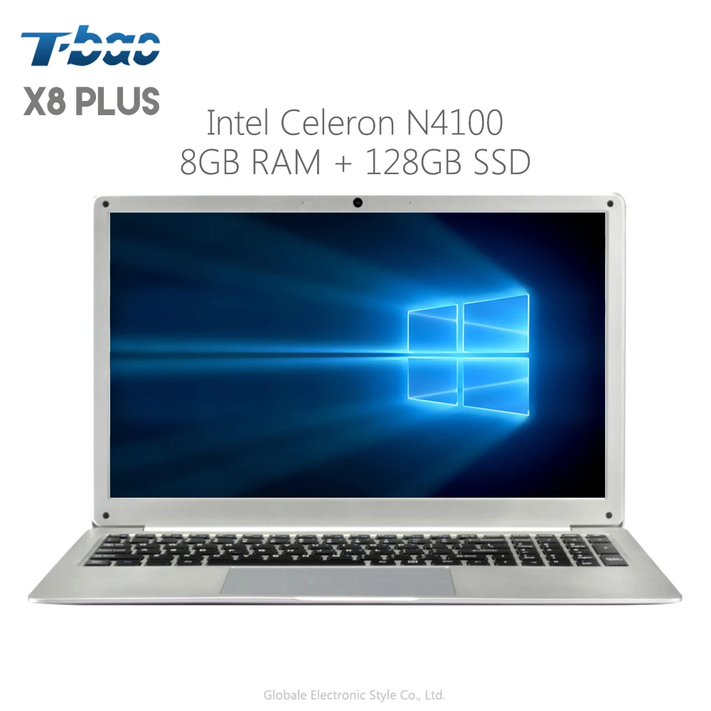 Оригинал T-Бао X8 плюс ноутбук 15,6 дюйма Windows 10 английская версия Intel Celeron N4100 4 ядра 8 GB Оперативная память DDR4 128 GB SSD Тетрадь