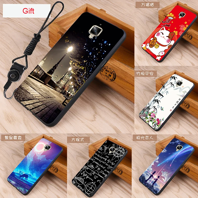 Чехол для Oneplus 3 чехол силиконовый Чехол-сумка телефона Wolf Fish Skull Fundas 100% BiNFUL |