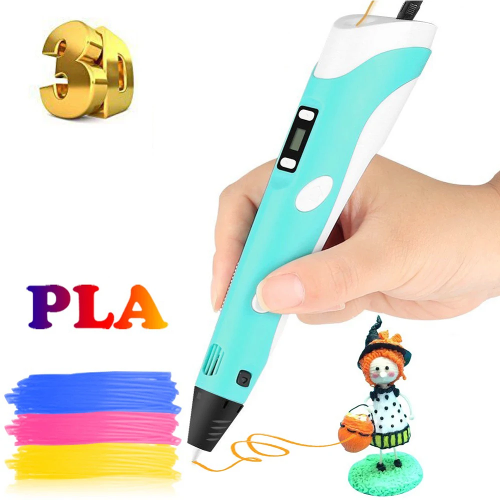 

Printing 3D Pen PLA filament 3D Pen Canetas Criativa Birthday Gift for kids Drawing With Display 3D Pen Printing Mais Vendidos