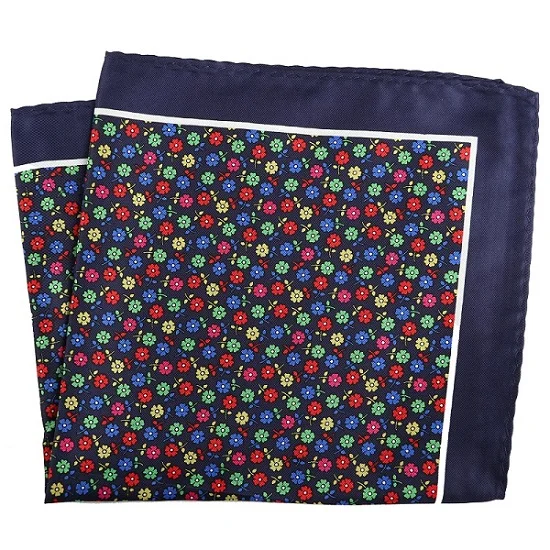 PH109 Pocket Square Портной Смит мужской платок цветочный якорь клетчатый горошек печатных носовой платок из полиэстера бизнес Карманный квадратный 33x33 CM - Цвет: PH109 Pocket Square