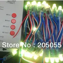 100 шт. LPD6803 IC светодиодный пиксельный rgb модуль водонепроницаемый матовый цифровой 12 мм струна punctiform лампы 2x50 узлов 5 V+ устройство для чтения sd-карт