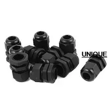 10 шт. PG11 5-10 мм 18.6 мм Нитки черный Пластик Водонепроницаемый Кабельные вводы