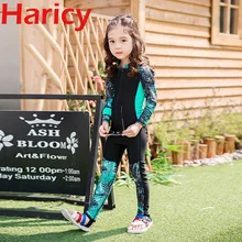 Детская одежда для купания цельные купальные костюмы для мальчиков и девочек детские купальные костюмы длинные штаны с длинными рукавами детский лыжный костюм для серфинга UPF50+ uv