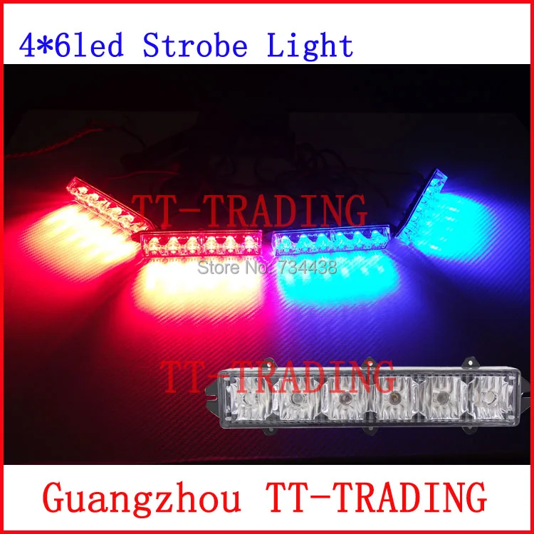 High power led police strobe car grille lights emergency warning light