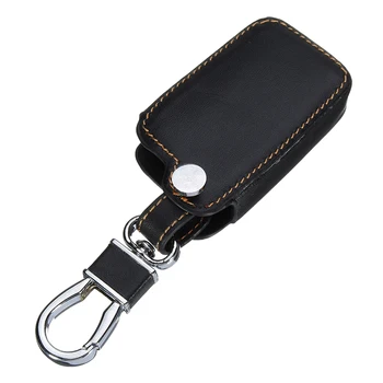 

Smart Car Accessory For Toyota Camry RAV4 4 Button Fob Remote Protective Shell Holder Key Case PU Leather 12x4.2x1.9cm