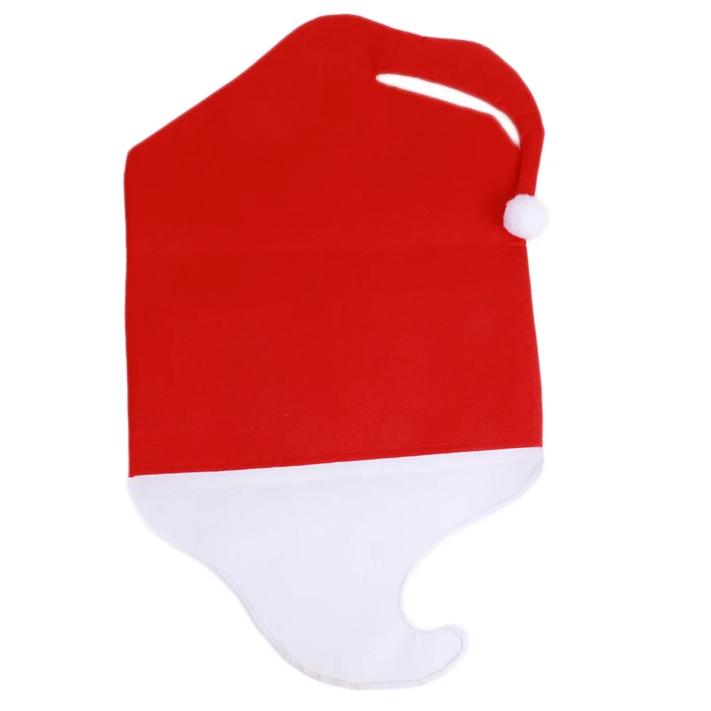 Новинка года 1 шт. милый красный Санта шляпу для стула Новинка стул Чехлы для мангала ужин стул Кепки для Рождество Аксессуары Рождество gi677596