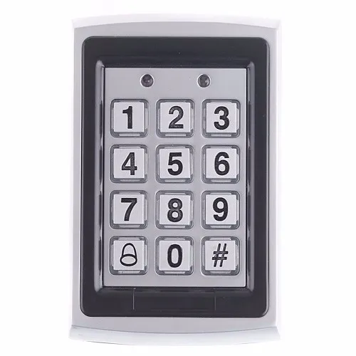 Металлическая наружная клавиатура дверь контроля доступа Замки+ дверной звонок для безопасность домашнего офиса