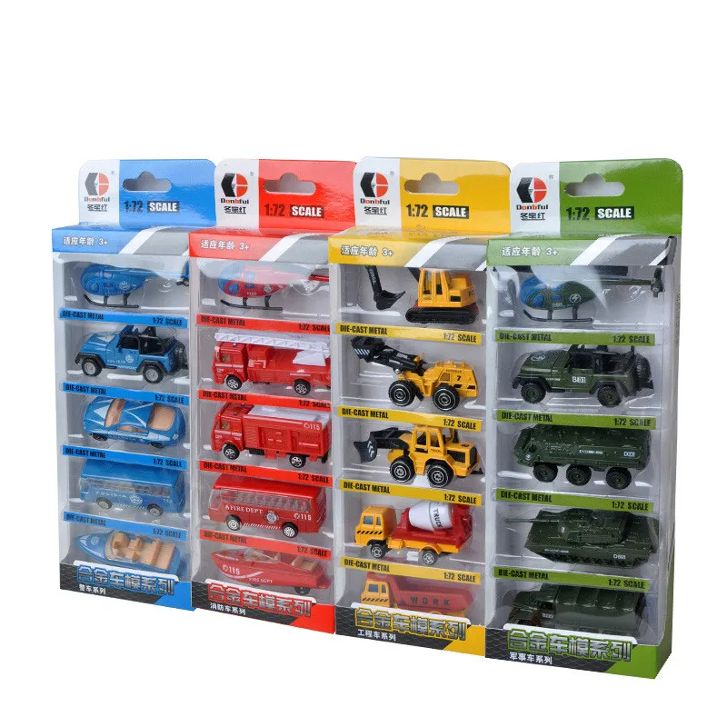 

1:72 Scale Car Model Set Diecast Toy Alloy Fire Truck Rescue Ladder Speedboat Helicopter Model Child Boy Fire Rescue Modell Suit