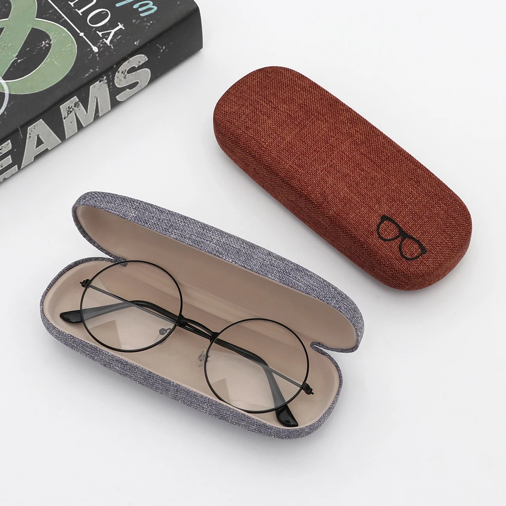 

Unisex Fashion Eyeglasses Case Men Women Kids Leather Eye Glasses Hard Shell Protector Reading Eyewear Case Sunglasses Box Case