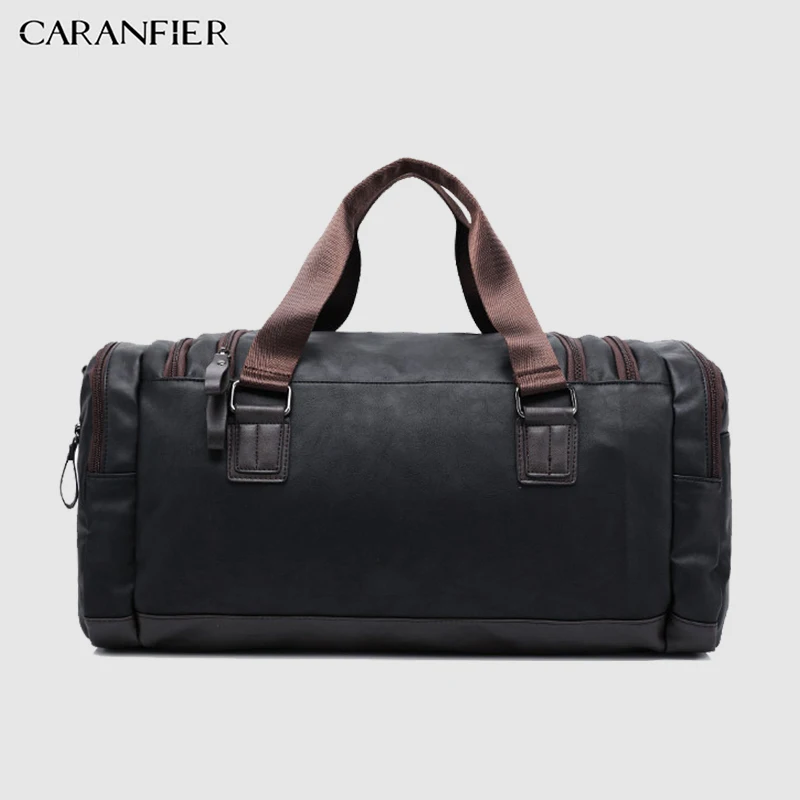 CARANFIER رجل يد بو الجلود كبير قدرة السفر حقيبة متعددة الوظائف Crossbody أكياس الرجال الكتف للماء خمر حقائب CARANFIER رجل يد بو الجلود كبير قدرة السفر حقيبة متعددة الوظائف Crossbody أكياس الرجال الكتف للماء خمر حقائب