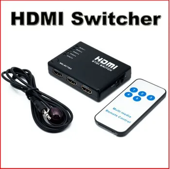 

5 Way HDMI Port Switch Switcher with with IR Remote1080p Full HD For HDTV PS3 DVD
