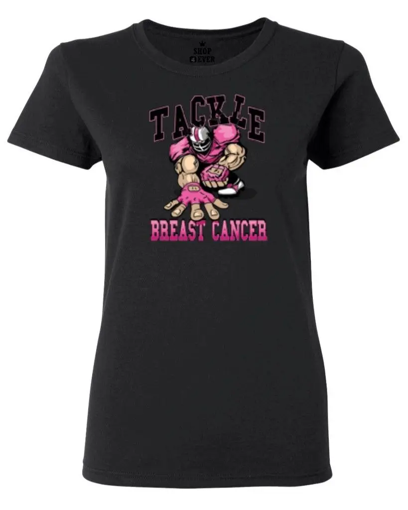 

Tackle Breast Cancer Women's T-Shirt Breast Cancer Awareness Shirts T Shirt Cheap Wholesale Lady'S 2017 Summer New