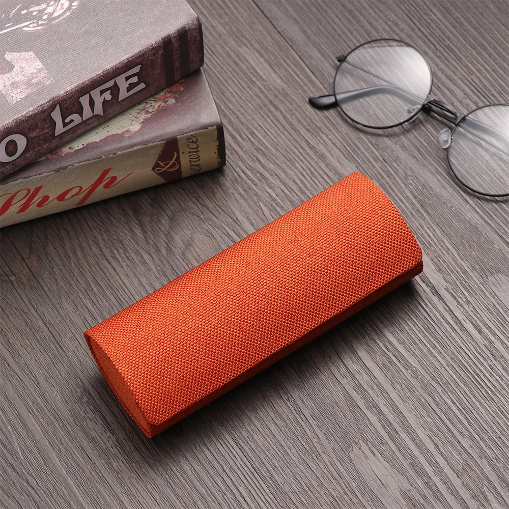 Glasses Case Retro Oval Glasses Box Sunglasses Linen Folding Eyewear Case Optical Handmade Storage case for glasses glasses case glasses storage bag sunglasses bag zipper eyewear box