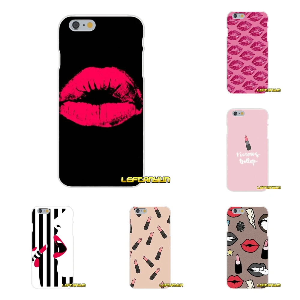 pink sexy lipstick Slim Silicone phone Case For Samsung Galaxy A3 A5 A7