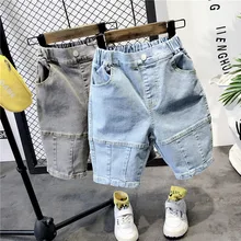 Летние джинсовые шорты для маленьких мальчиков модные детские джинсы повседневные ковбойские шорты в Корейском стиле для мальчиков детские штаны шорты для детей 2, 3, 4, 5, 6, 7 лет