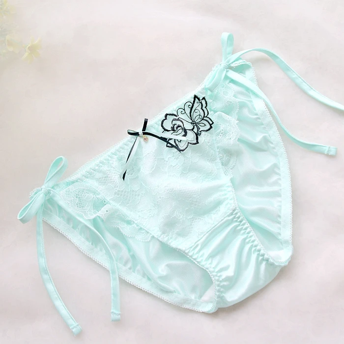 Милые сексуальные трусы с заниженной талией для девочек женские на шнуровке