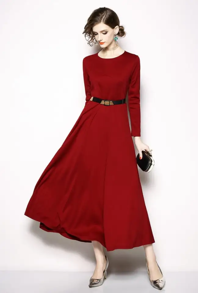 full sleeve party wear gown