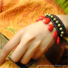 Mulheres Pulseira de Presente 2016 Novos Acessórios DIY Tecer Sino de Cobre Frisado Quente Macio Refinamento Pulseiras Moda Belas Jóias S042
