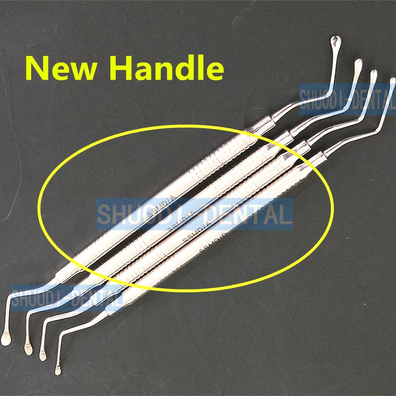 Высокое качество длинный наконечник стоматологический скалер ложка для чистки зубов экскаватор восстановительные инструменты инструмент-ложка
