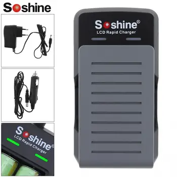 

Soshine 100 - 240V Slots Quick Universal Battery Charger with LED Indicator for 18650 / 17650 Batteries