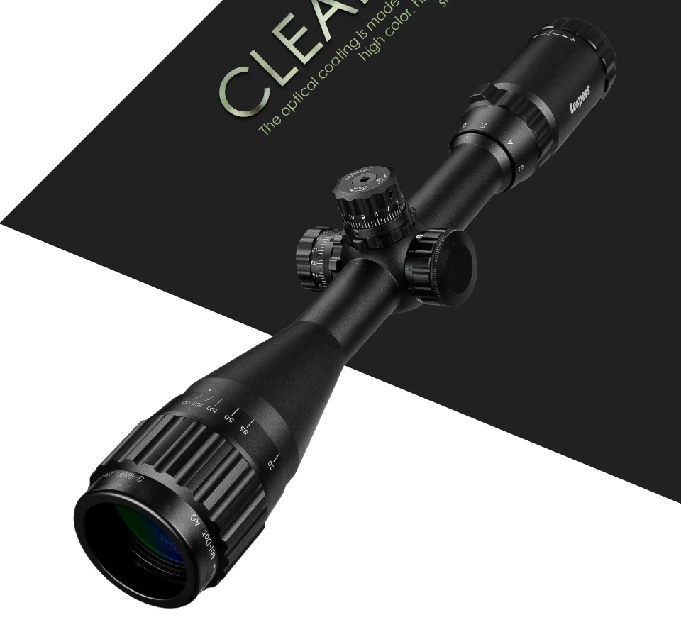 LEAPERS 3-9X40 прицел красный зеленый синий точечный прицел с подсветкой Retical Sight охотничьи прицелы Riflescope тактическая оптическая винтовка