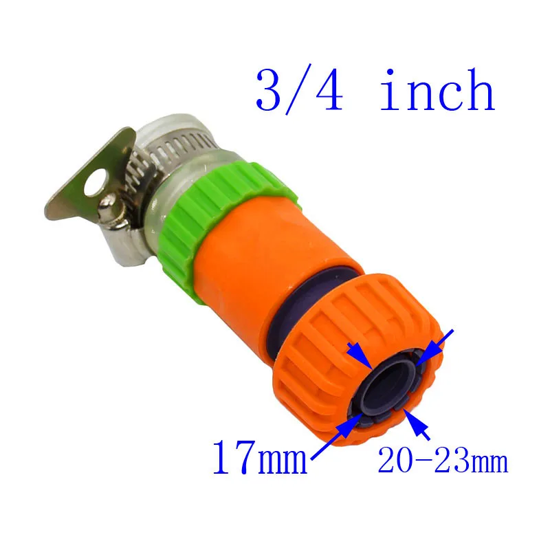 3-4 inch 20mm hose Wxrwxy садовый шланг Быстрый разъем 1/2 быстрый разъем сад 3/4 кран капельный полив адаптер кран круглый кран 1 шт - Цвет: 3-4 inch 20mm hose