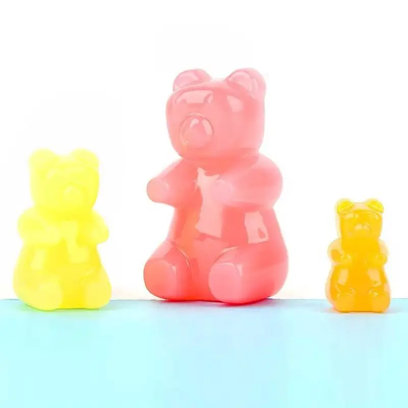 Gummy медведя конфеты силиконовые формы шоколада Fondant (сахарная) смола кулон для