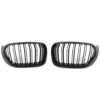

GLOSS BLACK Front Hood Grille FOR BMW F25LCI X3 F26 X4 15-17 Twin Line