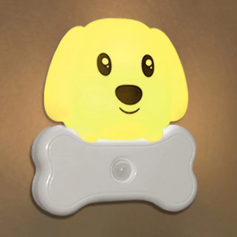 

LED Motion Sensor Night Light Dog Shape USB Plug Activated Nightlight for Bedroom Office JDH99