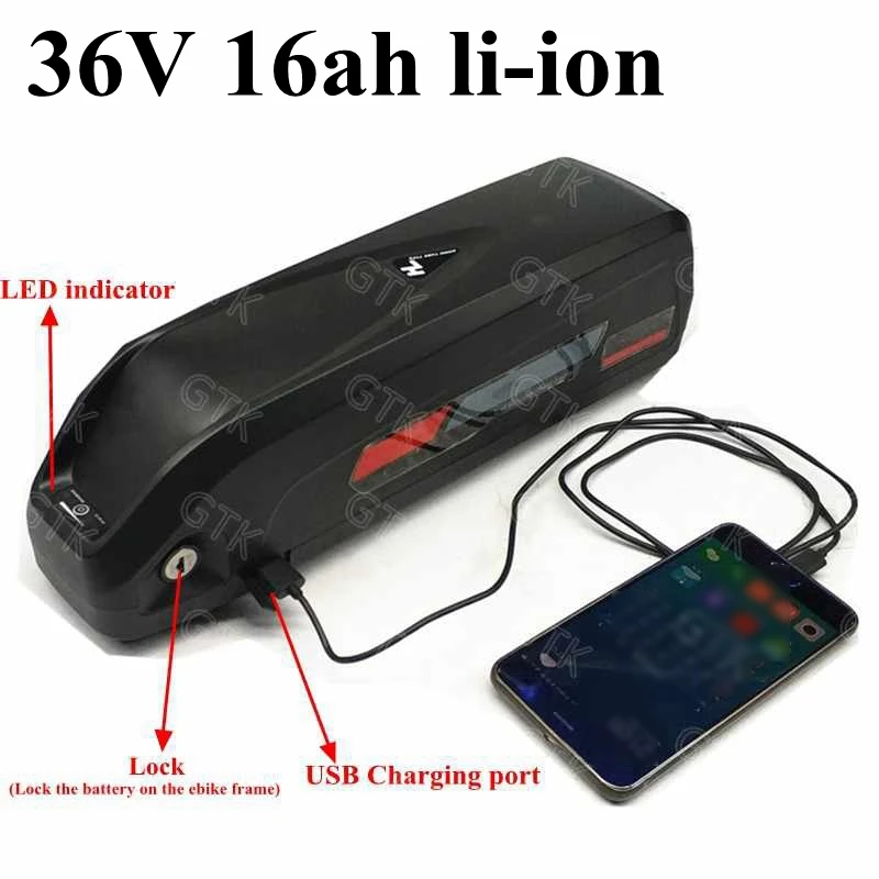 

Dolphin lithium battery 36V 16ah li-ion battery pack for Mountain / modified / folding / driving / electric bike+42V 2A Charger