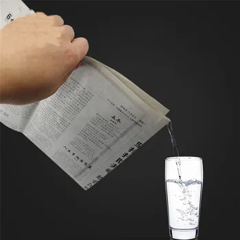 

Newspapers Hidden Water Magic Props Close-Up Magic Tricks Novelty Gag Toys Drink Water Newspaper Toys for Kids Easy to Learn