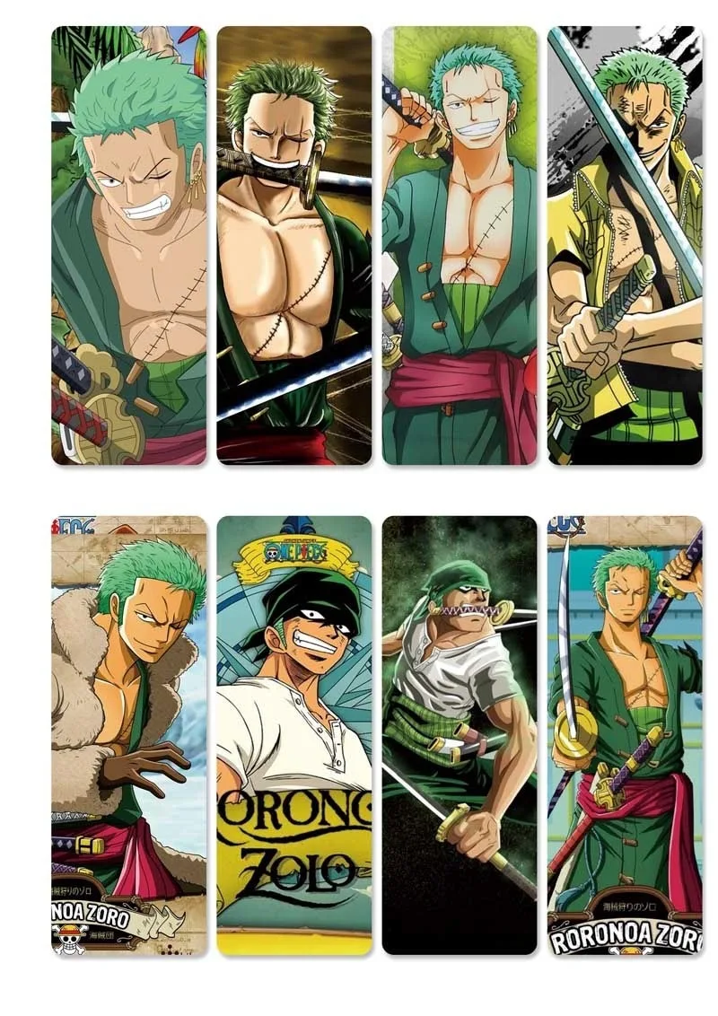 8 шт./компл. аниме одна штука ПВХ закладки w/Luffy/Law/Robin/Nami/Zoro/Sanji/Chopper/Hancock для костюмов