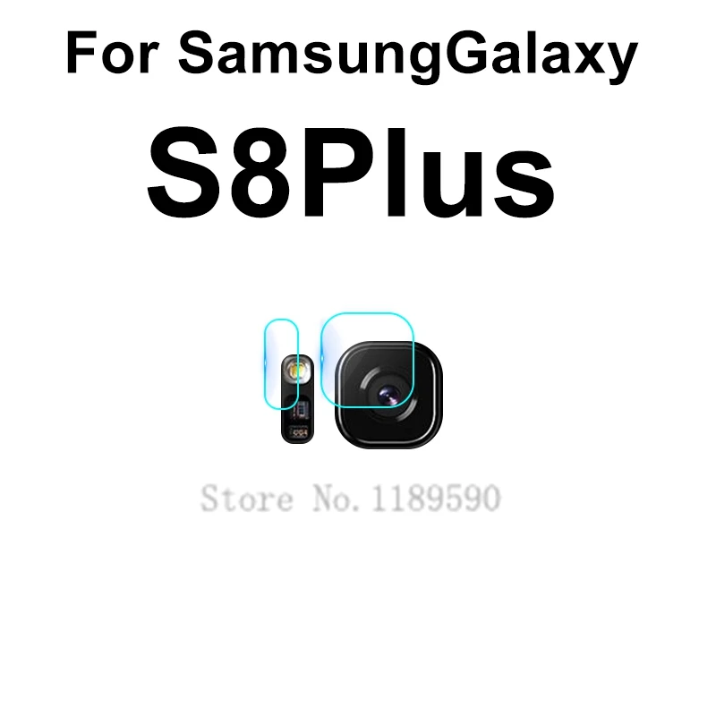 2 шт. закаленное Стекло для samsung Galaxy S10 плюс S10e S8 S9 A10 A30 A50 M10 M20 M30 Стекло Защита объектива камеры Стекло протектор - Цвет: For Galaxy S8 Plus