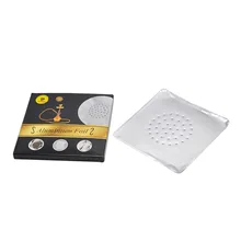 1 коробка(50 листов) высокого качества кальян Оловянная фольга аксессуары 12x12 см кальян перфорированный Оловянная Фольга Кальян аксессуары трубы