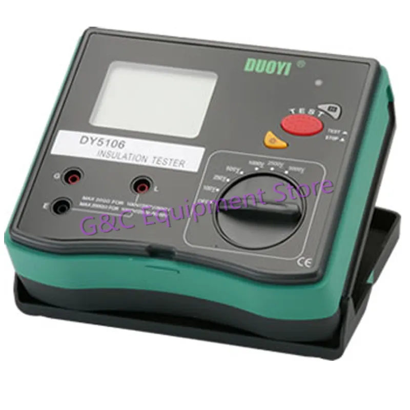 

New DY5106A Insulation Resistance Tester Meter Voltmeter Megohmmeter 5000V 0.1~200