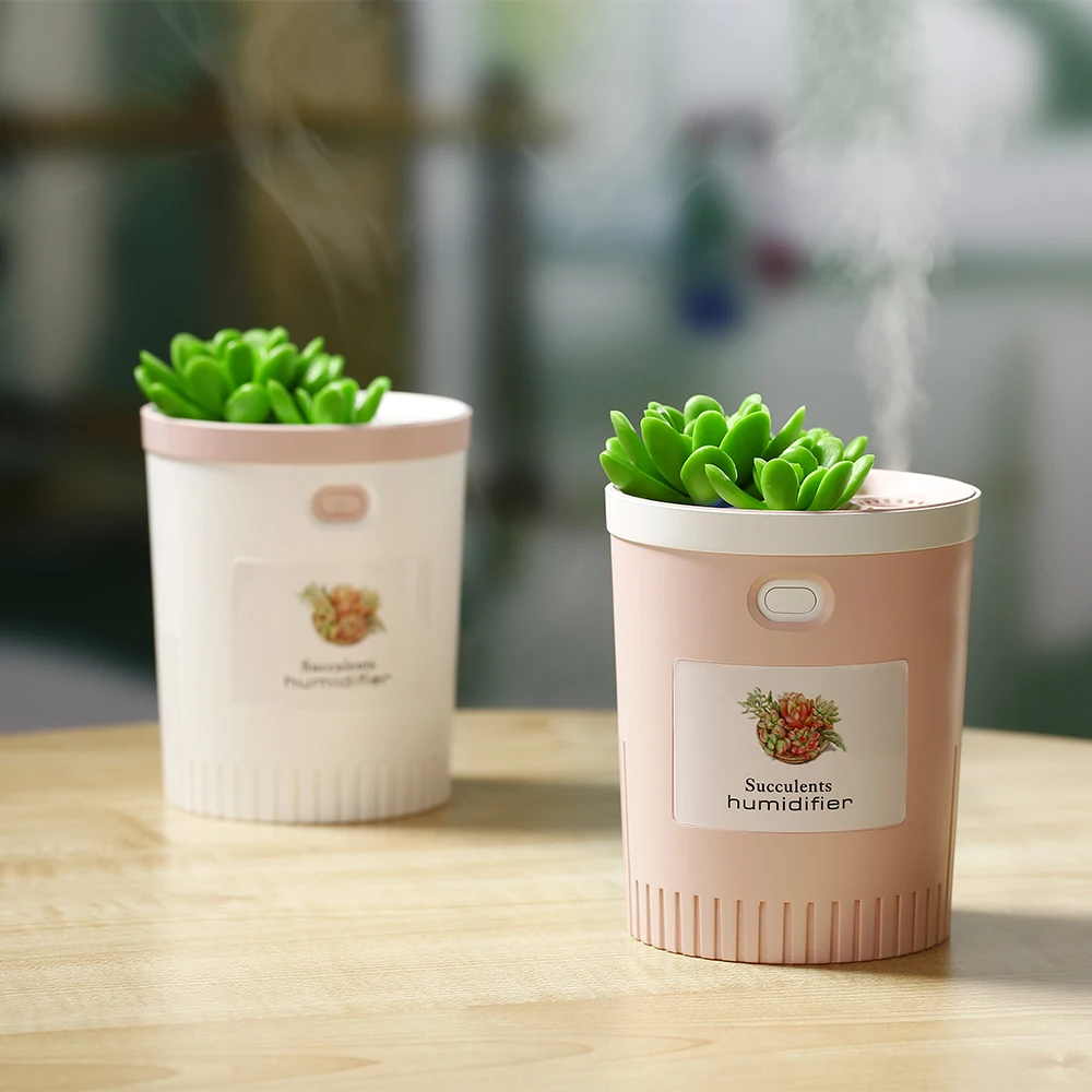 

2018 Cute Air Ultrasonic Humidifiers 350ML Mist Maker Aromatherapy Diffuser Aroma Mist Maker With LED Lamp Household Appliances