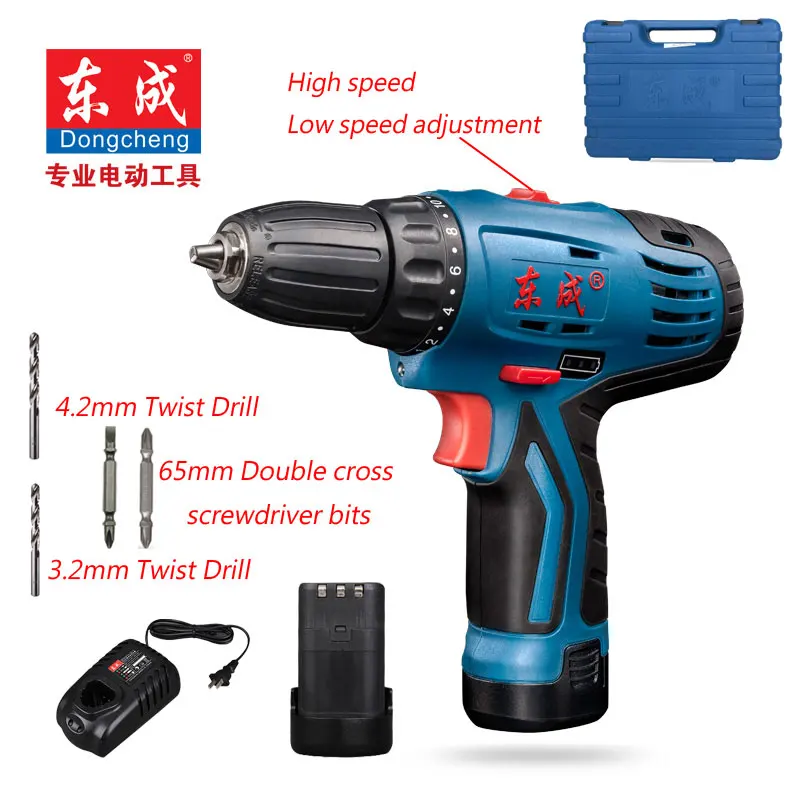 Дрель аккумуляторная многофункциональная 12 В 2 скорости батареи|hand electric drill|cordless