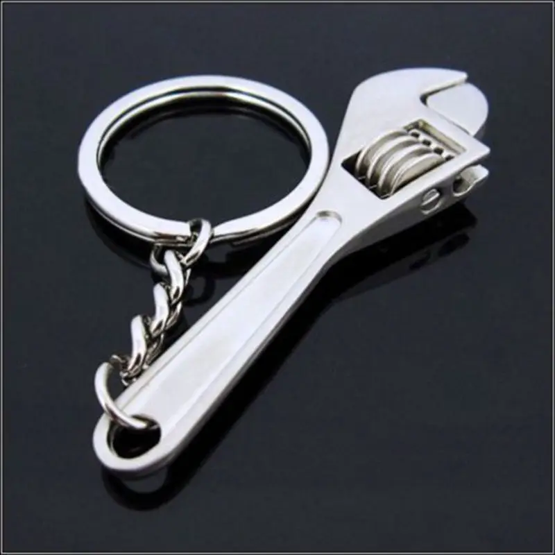 

5pcs Hot SALE!!! Car Keychain Metal Adjustable Tool Wrench Spanner Keyring Creative Car Diagnostic-tool