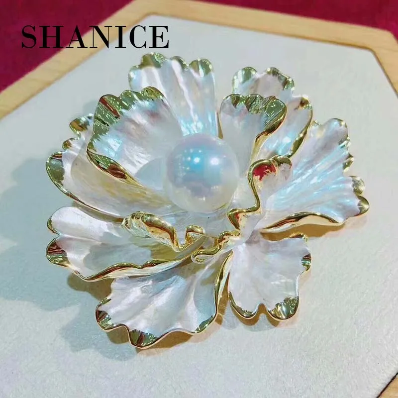 

SHANICE Gorgeous Multi-layered Petals Flower Rhinestone Brooch Pins Austrian Crystal Wedding Brooches For Women Party Jewelry
