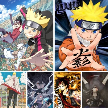 

NARUTO Japanese Poster Clear Image Wall Stickers Home Decoration High Quality Prints White Coated Paper home art Brand