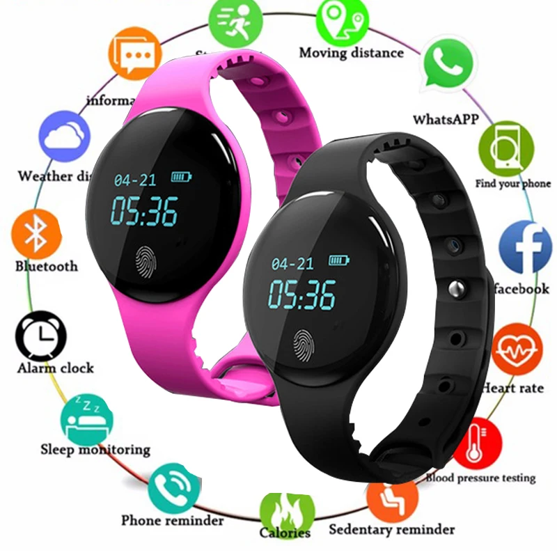 

TOLASI Smart Bracelet fitness bracelet Dynamics Color Screen Waterproof Activity Heart Rate Monitor Blood Pressure Measurement
