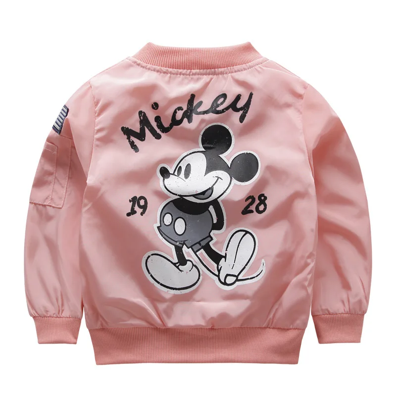 astounding New Baby Clothes Cartoon Mickey Pattern Girls Boys Jackets Coats Toddler Kids Jacket Outwear Baseba