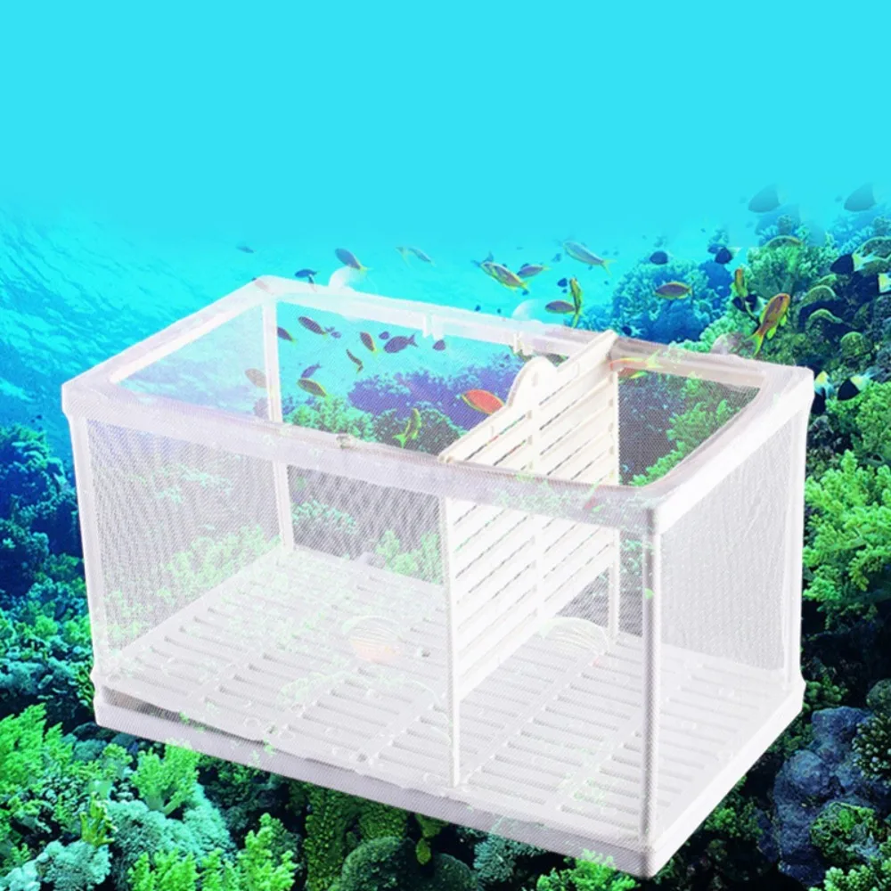 Аквариумный аквариум с двумя породами инкубатор заводчик Rearing Trap Box Hatchery