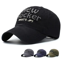 Новая Кепка для бега, Ретро стиль, вышитая надписями джинсовая остроконечная шляпа, спортивная одежда для улицы, дышащий Регулируемый зонт, спортивная шапка