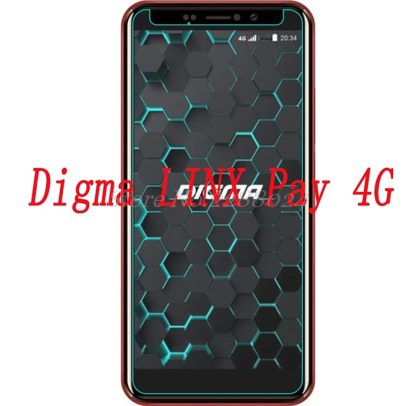 

Smartphone 9H Tempered Glass for Digma LINX Pay 4G Explosion-proof Protective Film Screen Protector cover phone