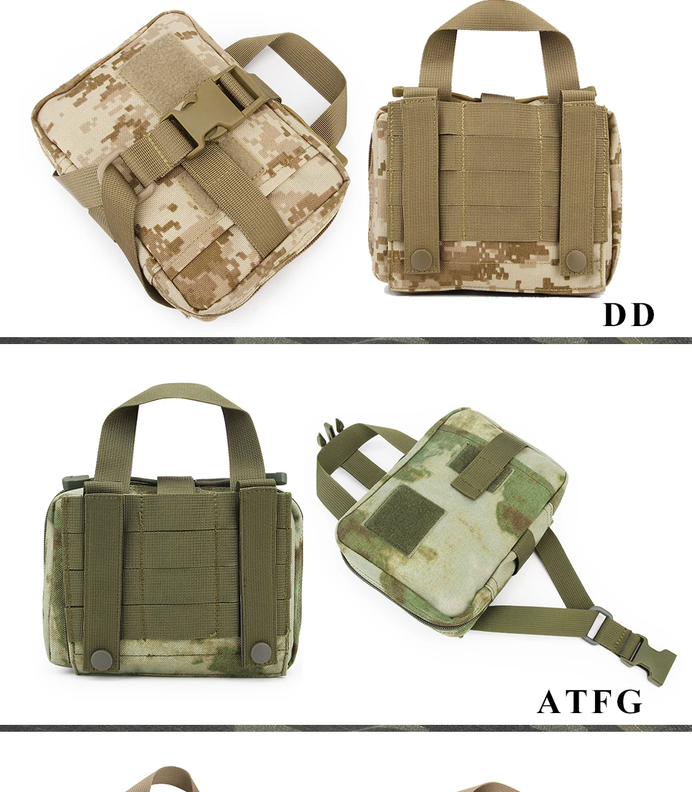 Дизайн тактическая охотничья армейская сумка для первой помощи патч Сумка Molle/крюк и петля двойного назначения амфибия медик сумка EMT аварийный EDC