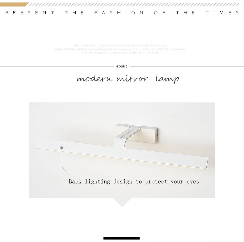 led mirror light bathroom wall lamps indoor modern lighting fixtures 3