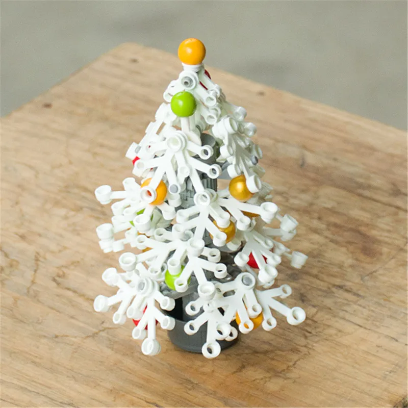 

2019 Winter series Christmas Tree Gift Santa Claus Xmas Scene Building Blocks Bricks Set Kits Assembly Toys For Children Gift