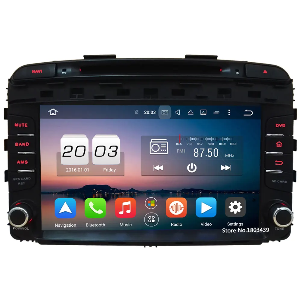 

9" 4GB RAM 32GB ROM Octa Core Android 6.0 4G WIFI DAB+ Car DVD Multimedia Stereo Radio GPS Player For KIA Sorento 2015 2016 2017