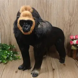 Моделирование животных орангутанга плюшевые игрушки куклы реалистичные ручной работы Пластик и Мех животных обезьяна модель подарки для